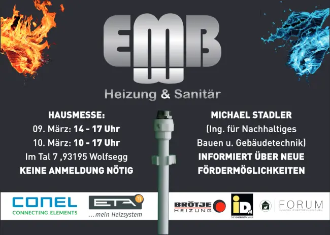 Banner der Hausmesse